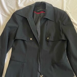 Structured Black Perry Ellis Blazer Jacket
